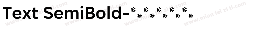 Text SemiBold字体转换